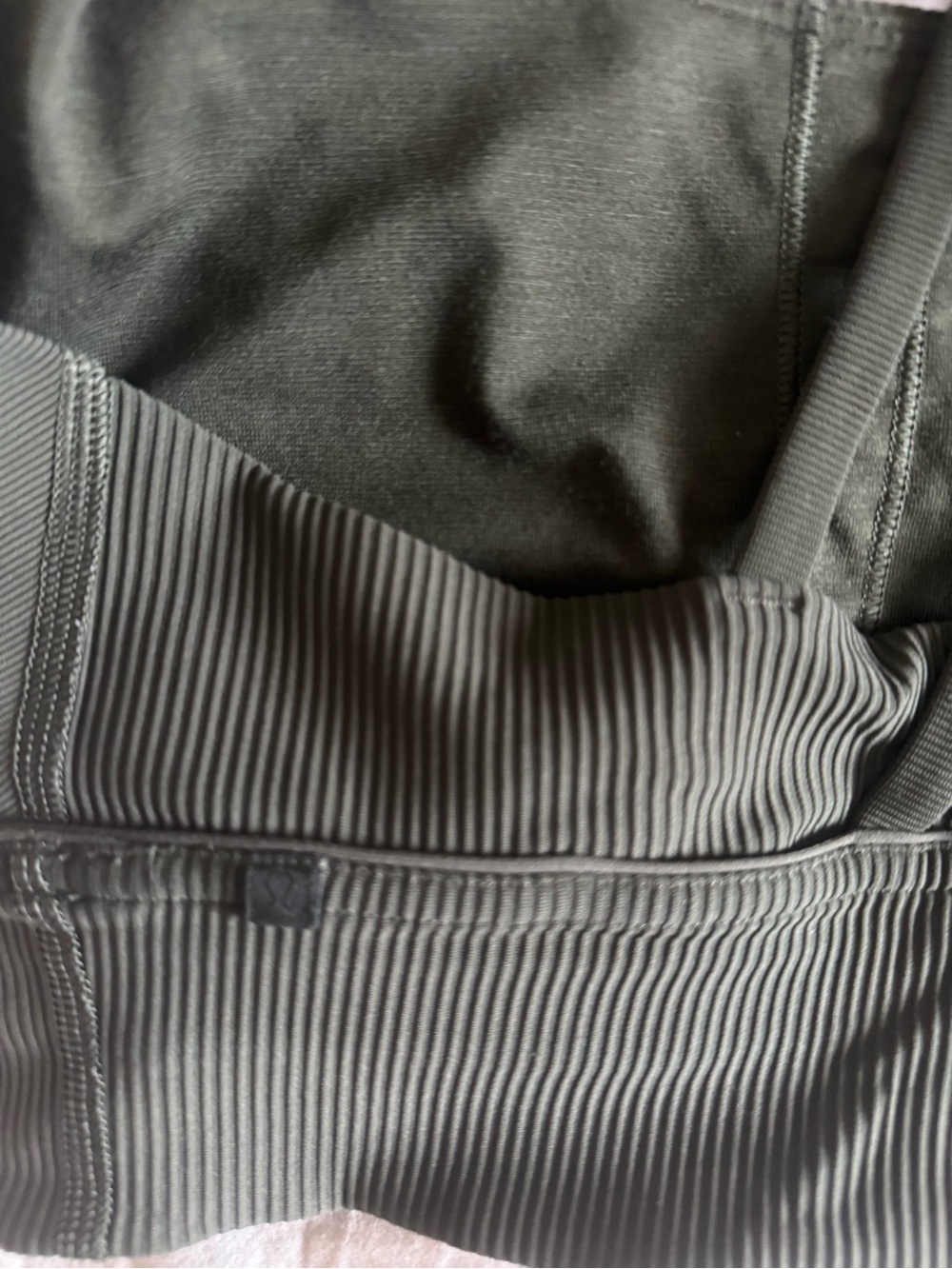 lululemon athletica Ribbed Crisscross Sports Bra - Olive - Picture 3 of 3